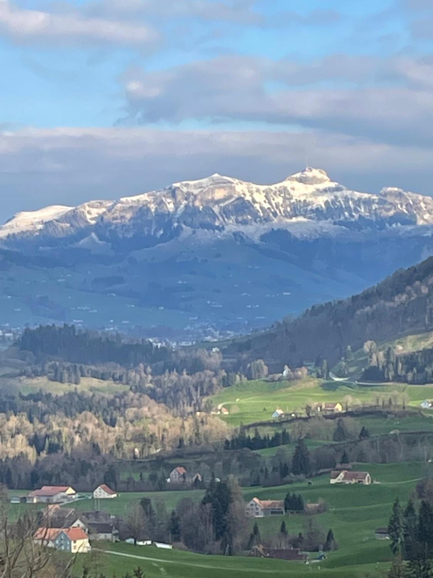 Appenzellerland, Ferienwohnung Mit Aussicht Haslen Exterior foto