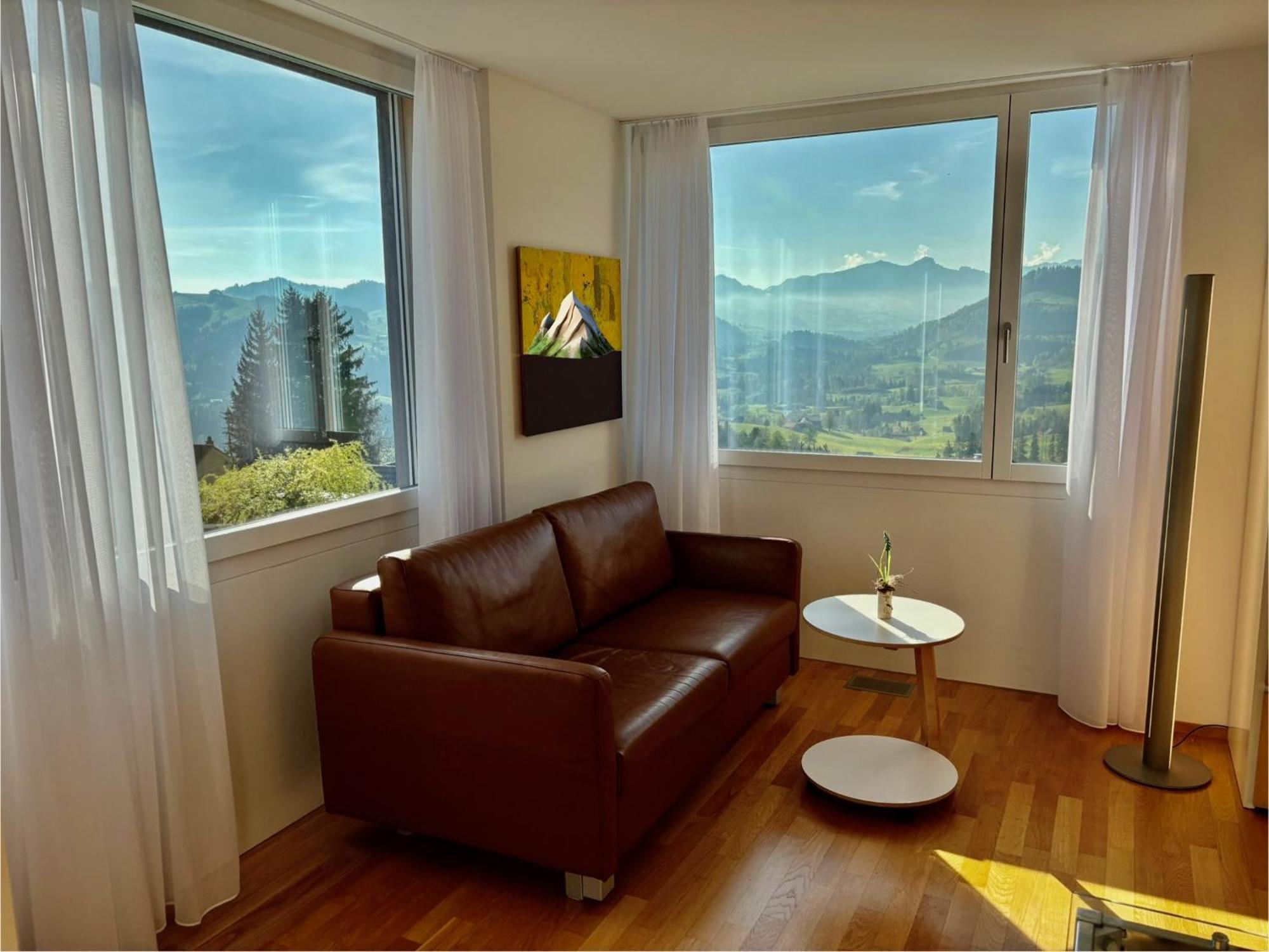 Appenzellerland, Ferienwohnung Mit Aussicht Haslen Exterior foto